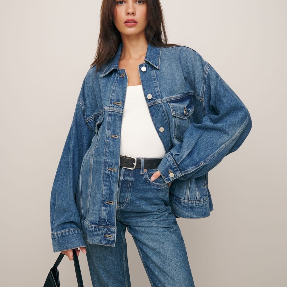Reformation Brooks Oversized Denim Jacket